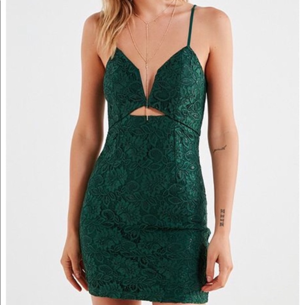 Urban Outfitters Green- Line and Dot Green…